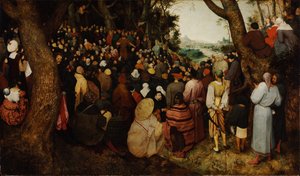 洗礼者聖ヨハネの説教 作： Pieter Bruegel the Elder